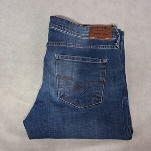 Seven 7 Straight Fit Blue Jeans Men's 34x32 Dark Wash